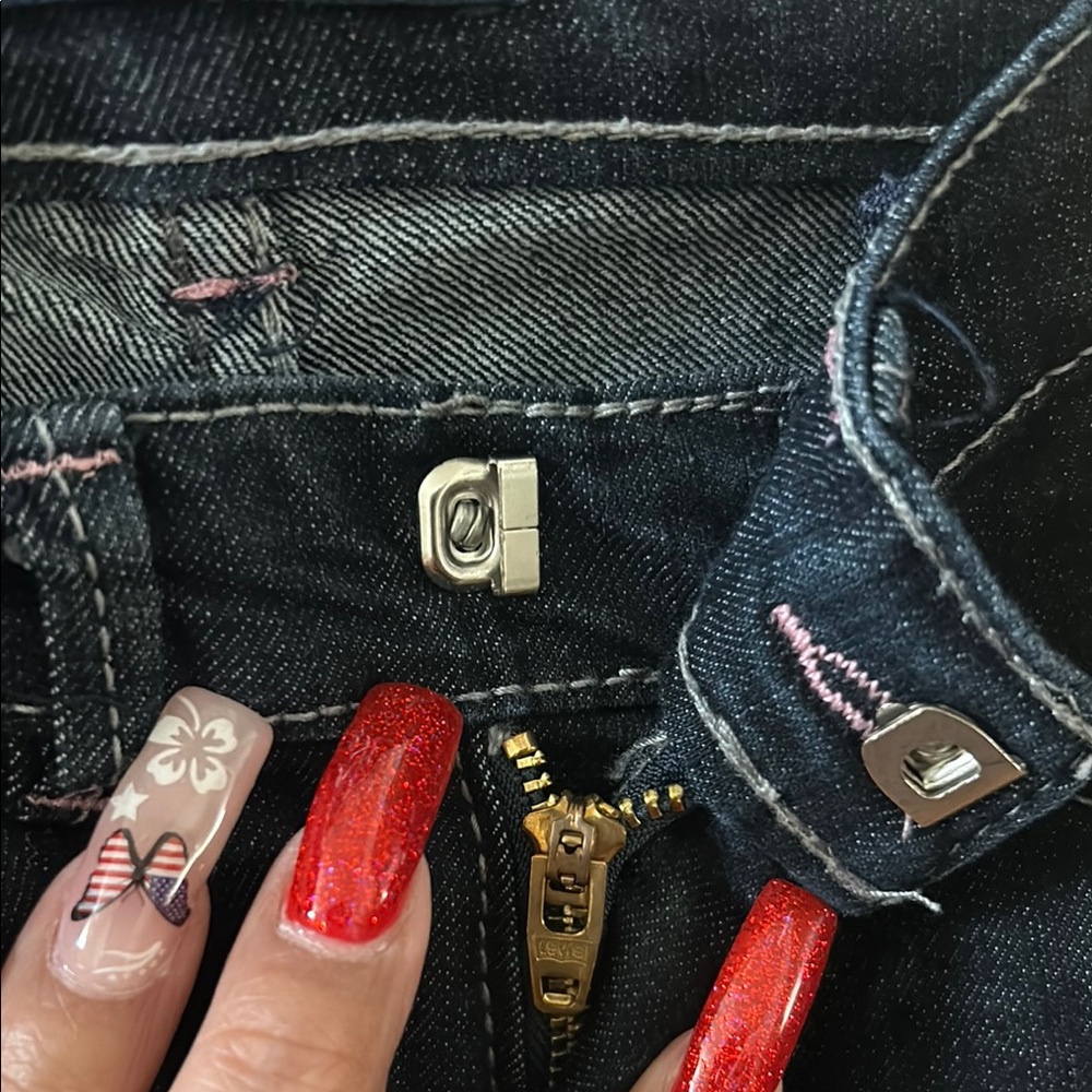 Levi's Blue Skinny Leg Denim Jeans - Picture 6 of 10